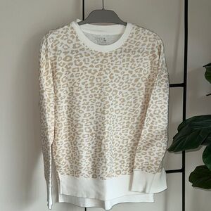 Beige Leopard Print Sweater - So Cozy